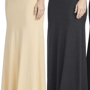 Essentials grey and Cream Maxi Skirt